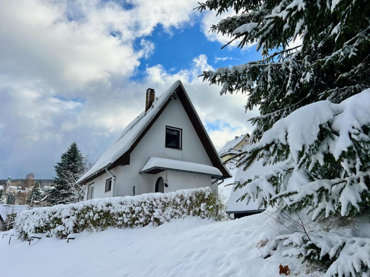 Urige Berghuette Mit Kamin Und Sauna Im Erzgebirge Nahe Schwarzwassertal Pobershau Luaran gambar