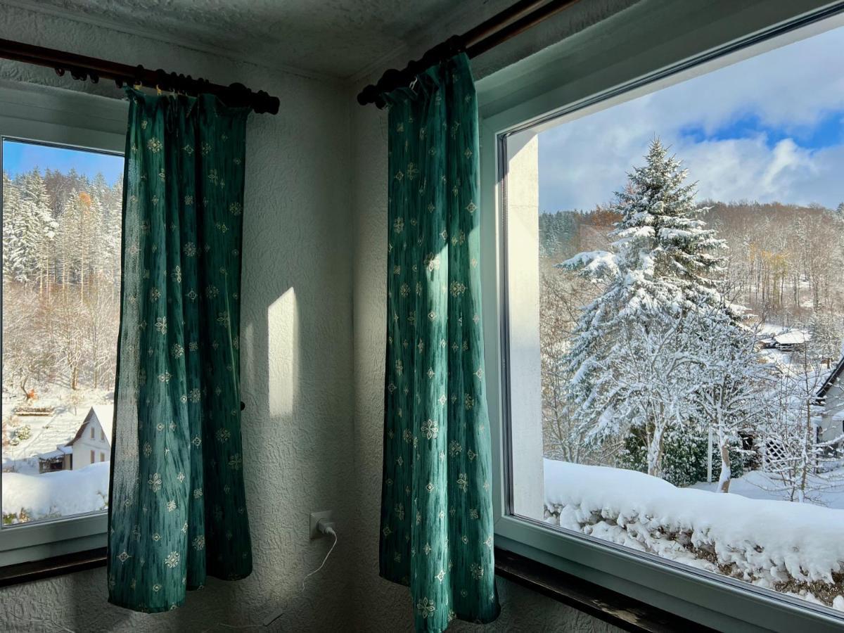 Urige Berghuette Mit Kamin Und Sauna Im Erzgebirge Nahe Schwarzwassertal Pobershau Luaran gambar